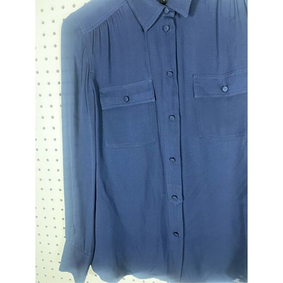 J.Crew button down silk blouse size 4 - Picture 5 of 7